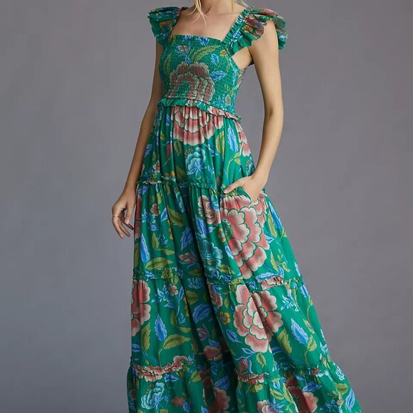 Love The Label Squareneck Midi Dress - Size Large (NWT) - Picture 1 of 11